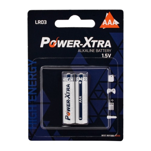 PowerXtra LR03/AAA Size Alkaline Battery with 2BL / BLISTER Power Xtra
